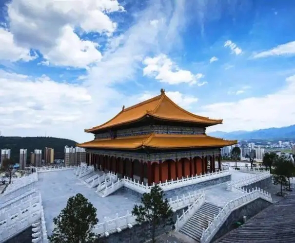 山西寶雞太極源景區建筑糾偏